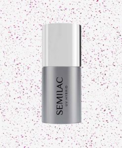 SEMILAC TOP NO WIPE T14 BLINKING VIOLET & ROSE FLAKES 7ML