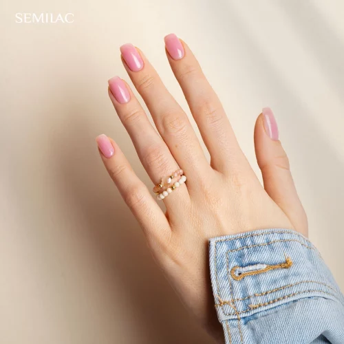 581 SEMILAC NAKED NAILS DELICATE CORAL 7ML