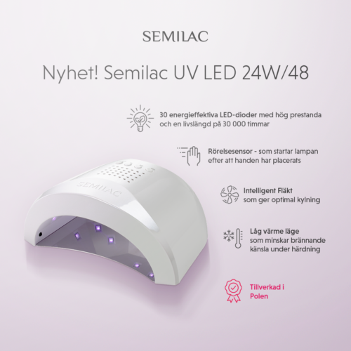 NYHET! Semilac UV-LED Lampa 24/48W